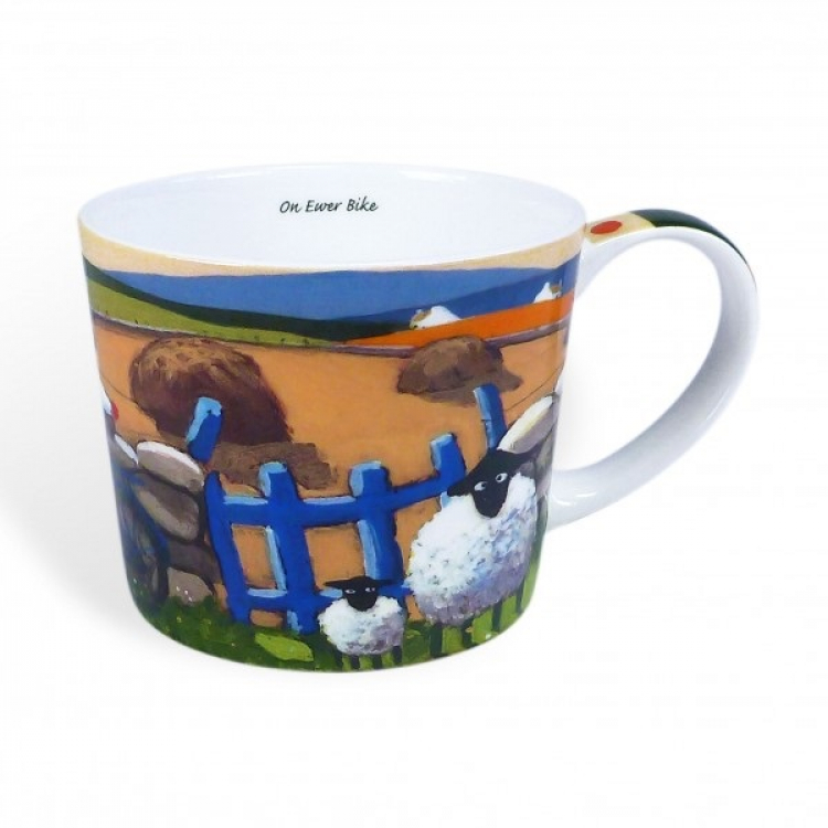 Bone China Mug On Ewer Bike